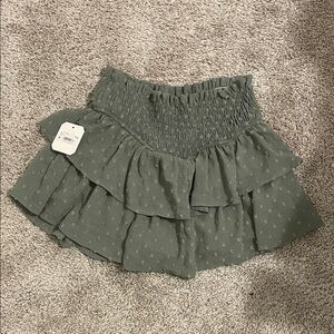 Altar'd State Drop Waist Olive Skirt